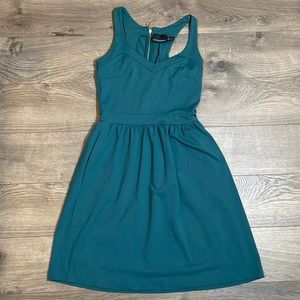 Cynthia Rowley Green Fit and Flare Dress - size XS